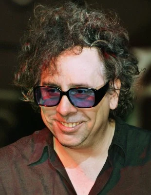 Tim Burton podczas tokijskiej premiery "Charliego i fabryki czekolady", 4 września 2005