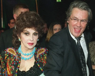 Gina Lolobrigida i Alain Delon