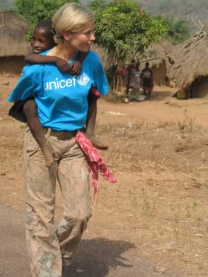 Małgorzata Foremniak w Sierra Leone - fot. UNICEF