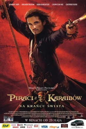 "Piraci z Karaibów. Na krańcu świata", trzecia część przebojowej produkcji z udziałem Johnny'ego Deppa, Orlando Blooma i Keiry Knightley, od 25 maja 2007 na ekranach polskich kin!