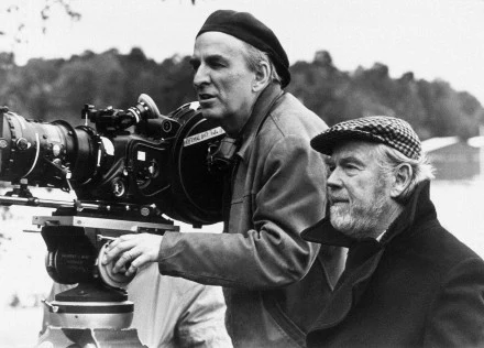 Ingmar Bergman wraz z operatorem Svenem Nykvistem - 1970.