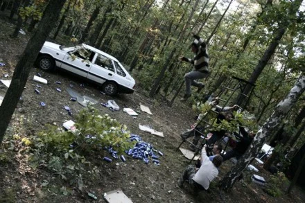 scena z udziałem kaskadera