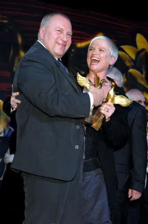 Jerzy Stuhr i Katarzyna Figura, fot. Andrzej Szilagyi