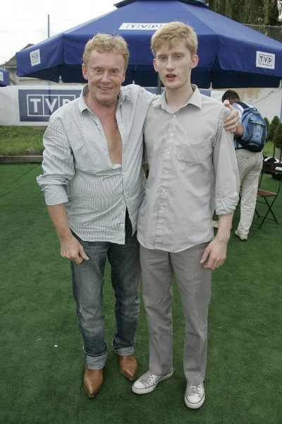 Daniel Olbrychski z synem Victorem Longo - Olbrychskim