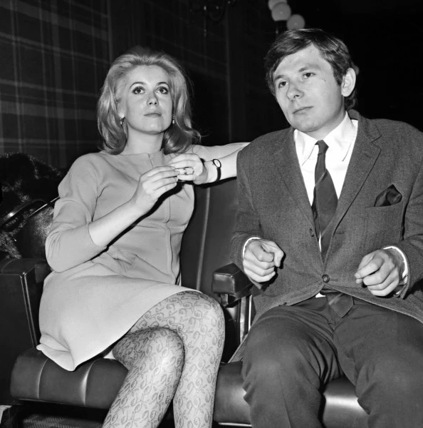 Roman Polański z Catherine Deneuve - fot. arch. AFP