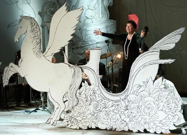 W Teatrze Polskim na przedstawieniu z okazji 90. urodziny aktorki / fot. Maciej Figurski