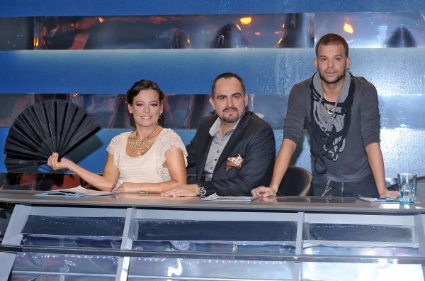 Jury w pełnym składzie: Anna Mucha, Agustin Egurrola i Michał Piróg / fot. Andras Szilagyi