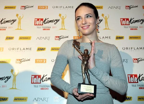 Telekamera "Tele Tygodnia" 2011 w kategorii 
"aktor" - Piotr Adamczyk (24, 18 proc. głosów) - na zdjęciu Anna Czartoryska, która odebrała statuetkę w imieniu narzeczonego