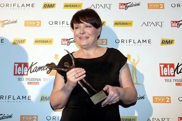 Telekamera "Tele Tygodnia" 2011 w kategorii serial codzienny - "Barwy szczęścia" (41 proc. głosów) - na zdjęciu Ilona Łepkowska