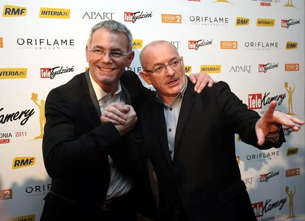 Telekamera "Tele Tygodnia" 2011 w kategorii "program rozrywkowy" - "Jaka to melodia?" (60 proc. głosów) - na zdjęciu Robert Janowski (L) i Marcin Daniec