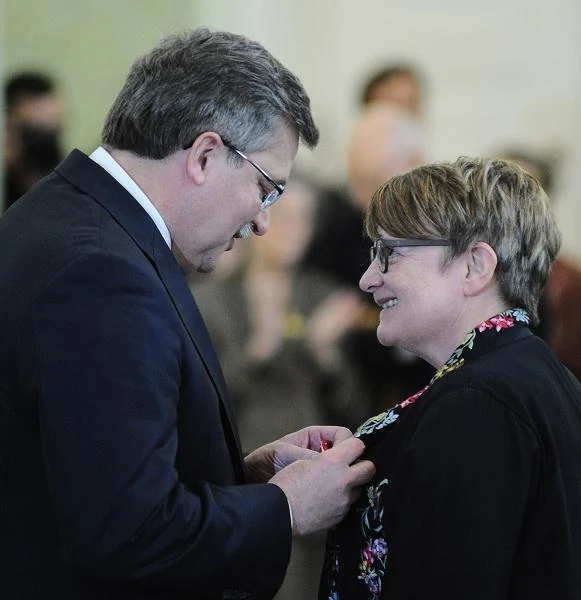 Prezydent Bronisław Komorowski, Agnieszka Holland / fot. Maciej Biedrzycki