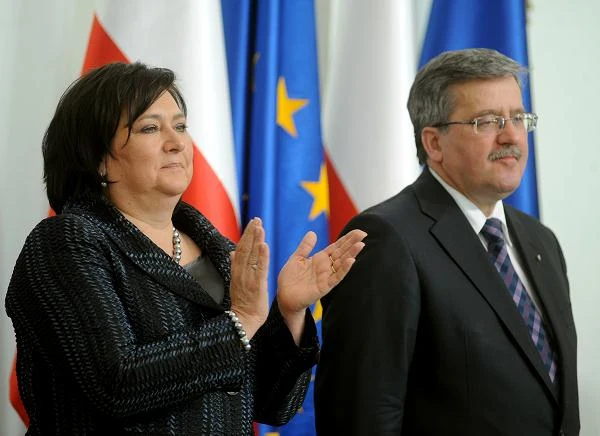 Prezydent Bronislaw Komorowski i jego małżonka Anna Komorowska / fot. Maciej Biedrzycki