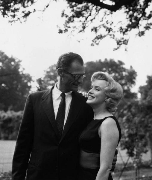 Z mężem, znanym dramaturgiem Arthurem Millerem