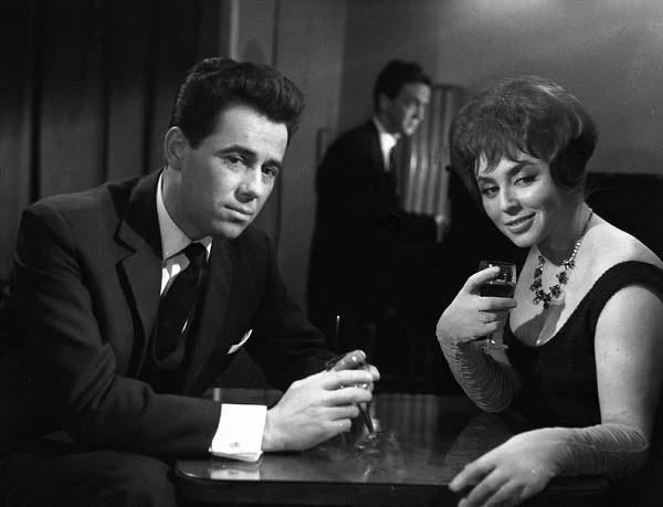 Z Tadeuszem Janczarem na planie filmu Janusza Morgensterna "Jutro premiera" (1962)