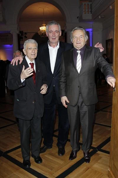 Janusz Morgenstern z Waldemarem Dąbrowskim i Jerzym Skolimowskim