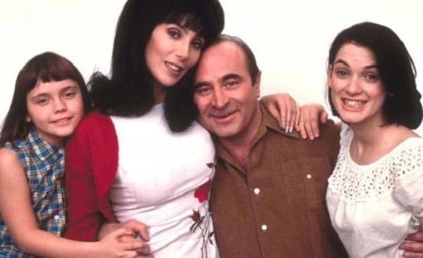 Z Christiną Ricci, Cher i Bobem Hoskinsem w "Syrenach" (nominacja do Złotego Globa dla Ryder za najlepszą rolę drugoplanową)