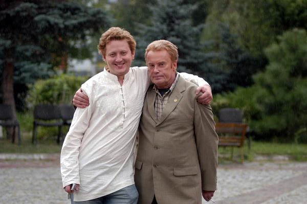 Daniel Olbrychski z synem Rafałem