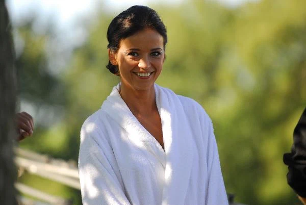 Na planie komedii romantycznej "Dlaczego nie!" (2007)