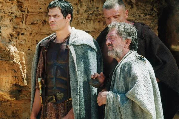 Jerzy Trela i Paweł Deląg w filmie "Quo Vadis" (2000)