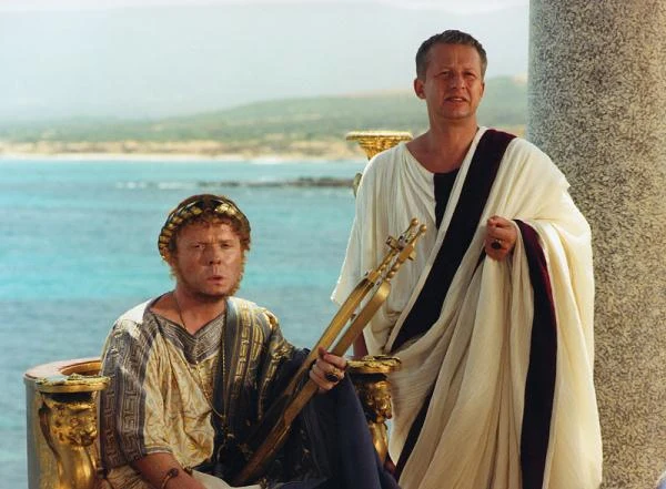 Z Michałem Bajorem w "Quo Vadis" Jerzego Kawalerowicza