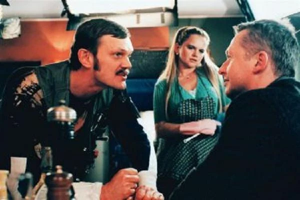 Z Cezarym Pazurą i Katarzyną Figurą w "Szczęśliwego Nowego Jorku"