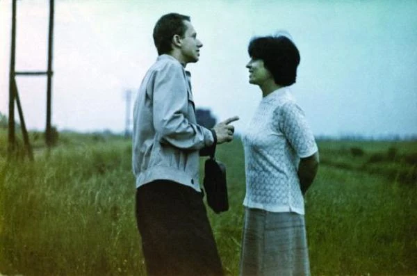 Jako Jacek Grochala w "Kobiecie samotnej" Agnieszki Holland (z Marią Chwalibóg)