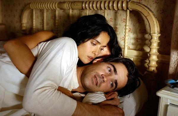 Z Salmą Hayek w melodramacie "Pytając o miłość" (2006).