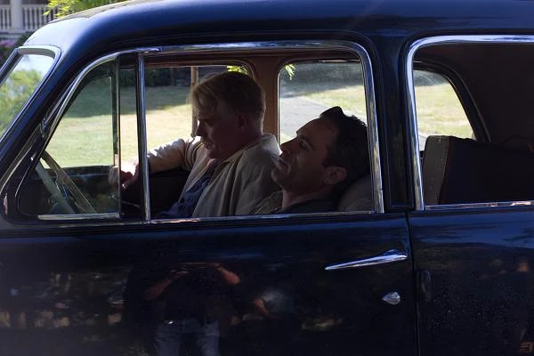 Philip Seymour Hofman i Joaquin Phoenix w filmie "Mistrz"