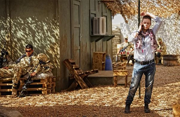 Magdalena Boczarska gra w serialu dziennikarkę, fot. Robert Pałka