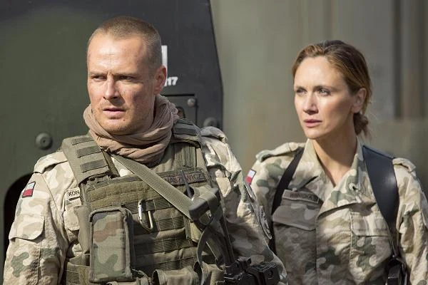 Paweł Małaszyński i Ilona Ostrowska na planie, fot. Robert Pałka