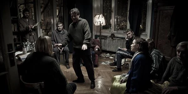 Na planie filmu "Pod Mocnym Aniołem"