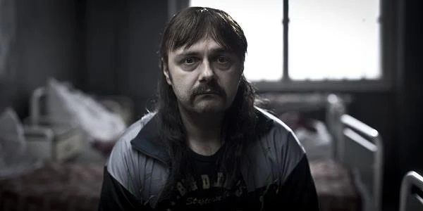 Arkadiusz Jakubik na planie filmu "Pod Mocnym Aniołem"
