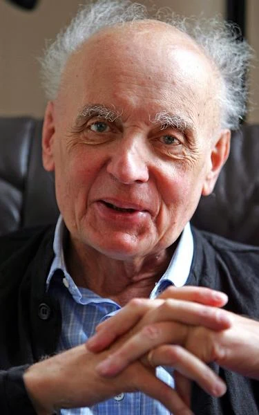Wojciech Kilar znany był ze swej religijności, jest autorem skomponowanej w 2000 roku mszy "Missa pro pace" w intencji pokoju na nowe tysiąclecie. Charakterystyczna fryzura tworzyła wokół jego głowy coś na kształt aureoli - fot. Grzegorz Roginski
