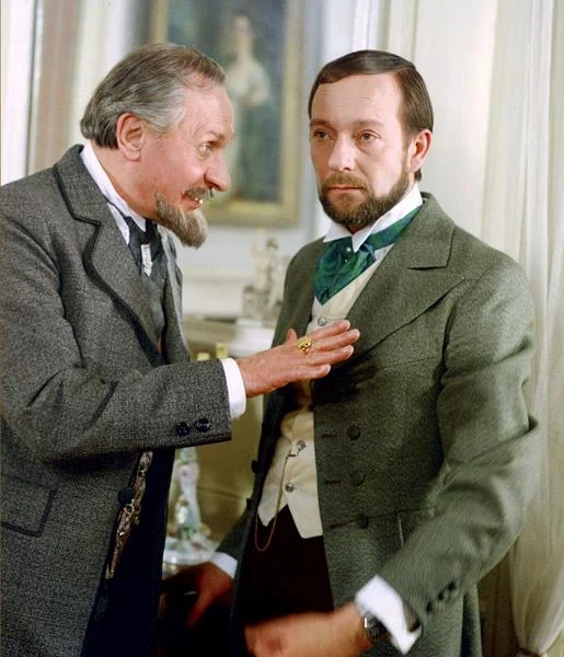 Władysław Hańcza i Jerzy Kamas w filmie "Doktor Judym" (1975)