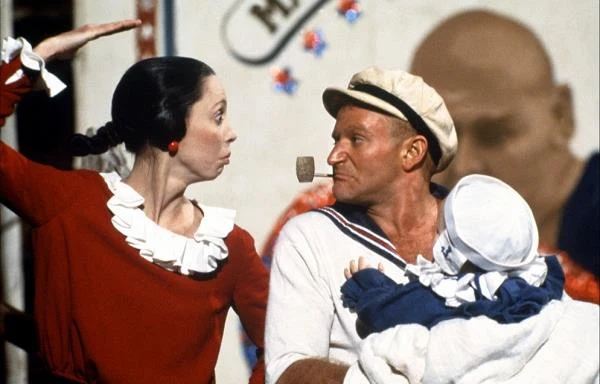 Na dużym ekranie zadebiutował jako... Popeye w produkcji samego Roberta Altmana. W ukochaną bohatera - Olive - wcieliła się Shelley Duvall.