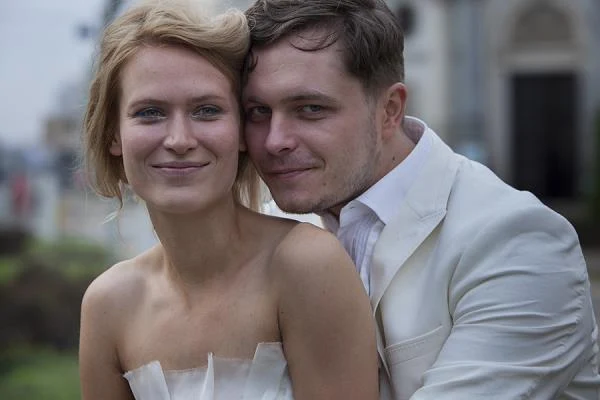 Agnieszka Żulewska i Tomasz Schuchardt na planie filmu "Chemia" - fot. Michał Opala