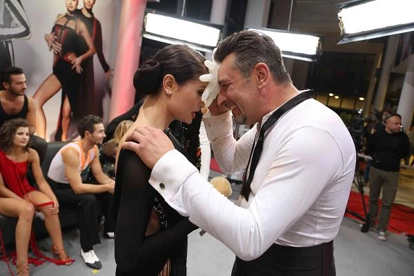 Walerija Żurawlewa i  Artur Dziurman tuż po występie - fot. WBF