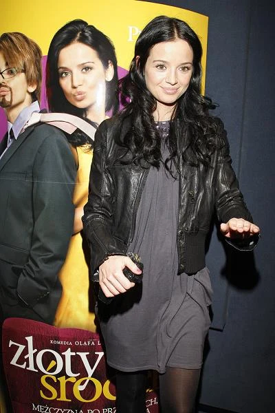 Anna Przybylska na premierze filmu "Złoty środek" (2009)