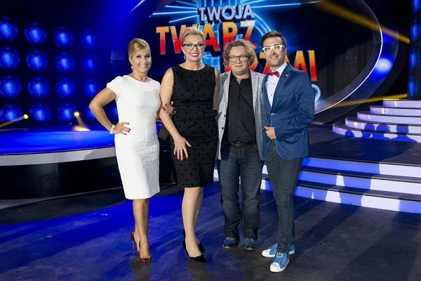 Jurorzy programu "Twoja Twarz Brzmi Znajomo": Katarzyna Skrzynecka, Małgorzata Walewska, Paweł Królikowski i DJ Adamus