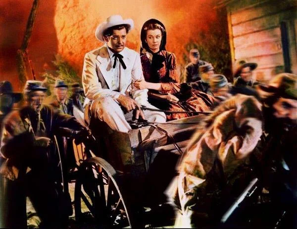Clarke Gable i Vivien Leigh w filmie "Przeminęło z wiatrem"