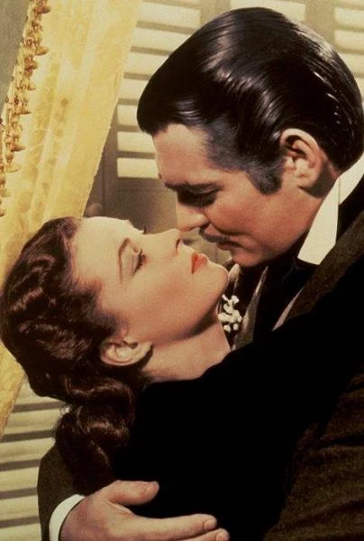 Clarke Gable i Vivien Leigh w filmie "Przeminęło z wiatrem"