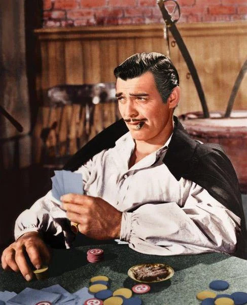Clarke Gable w filmie "Przeminęło z wiatrem"