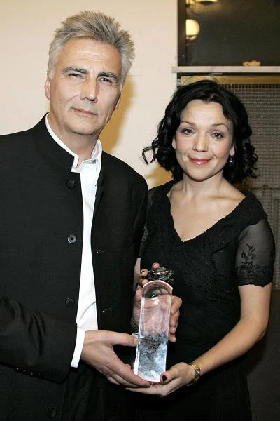 Krzysztof Krauze i Joanna Kos-Krauze w 2007 roku podczas imprezy Róże Gali.
