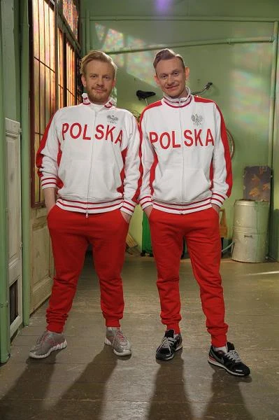 Sebastian Mila i Bartosz Żukowski (Walduś) na planie "Świata według Kiepskich" - fot. B.Bogielczyk / ATM