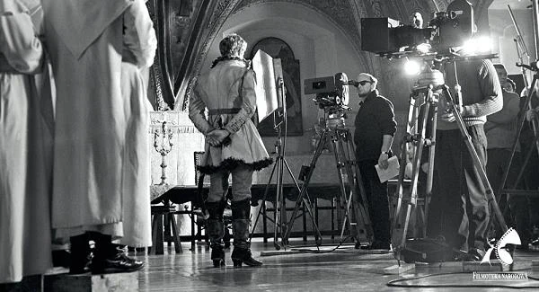 Zdjęcie z planu zdjęciowego filmu "Potop"