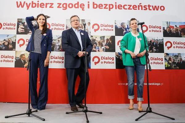 Anna Czartoryska-Niemczycka i Magdalena Boczarska wspierają kandydaturę Bronisława Komorowskiego - fot. Tomasz Adamowicz