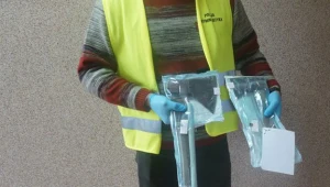 Siekiery, którymi groził desperat