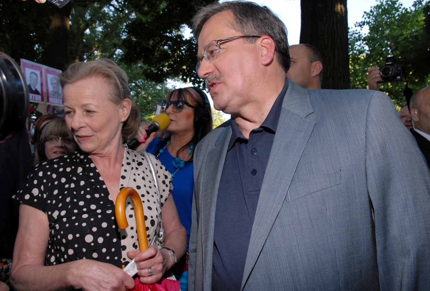 Anna Nehrebecka z Bronisławem Komorowskim 