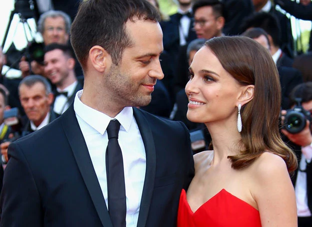 Natalie Portman z mężem, Benjaminem Millepiedem Natalie Portman z mężem, Benjaminem Millepiedem