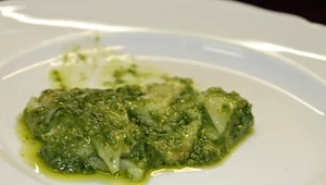 Makaron naleśnikowy z pesto a la genovese